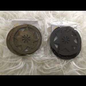 Brown Wooden Earrings